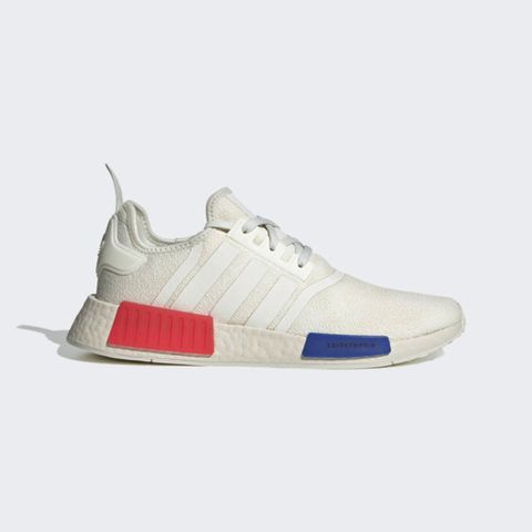 adidas Originals Adidas NMD_R1 HQ4451 男女 休閒鞋 運動 經典 襪套式 彈力 避震 三葉草 奶油白 藍 紅