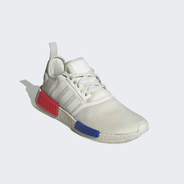 adidas Originals Adidas NMD_R1 HQ4451 男女 休閒鞋 運動 經典 襪套式 彈力 避震 三葉草 奶油白 藍 紅