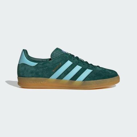 Adidas Gazelle Indoor IG9979 男 休閒鞋 運動 經典 復古 麂皮 膠底 三葉草 綠藍