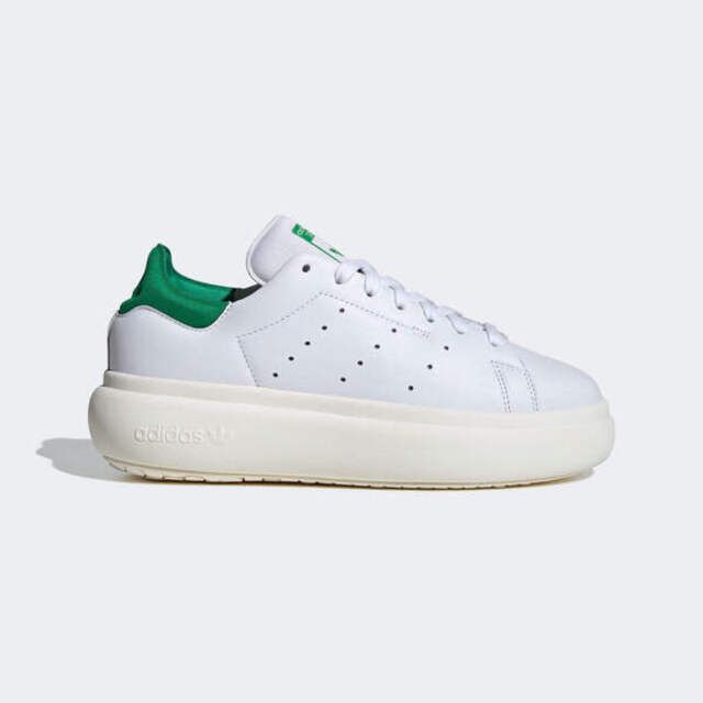 adidas Originals Adidas Stan Smith PF W ID2786 女 休閒鞋 運動 經典 復古 厚底 穿搭 奶油底 白綠