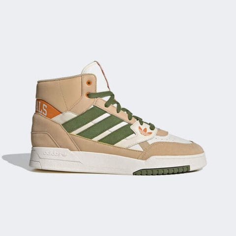 adidas Originals Adidas Drop Step SE ID1001 男 休閒鞋 運動 復古 三葉草 皮革 拼接 高筒 奶茶 綠