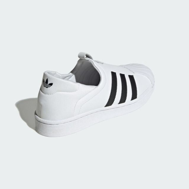 adidas 愛迪達  Superstar Slip On W IE0399 女 休閒鞋 懶人鞋 皮革 貝殼頭 無鞋帶 白 黑