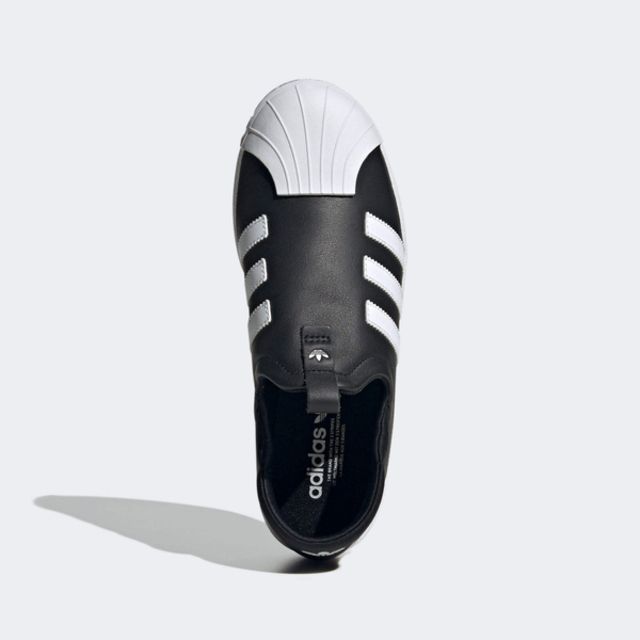adidas Originals Adidas Superstar Slip On W IG5717 女 休閒鞋 懶人鞋 皮革 貝殼頭 無鞋帶 黑 白