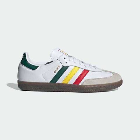 adidas Originals Adidas Samba OG IH3118 男女 休閒鞋 復古 德訓鞋 Rasta 皮革 麂皮 穿搭 白黃綠