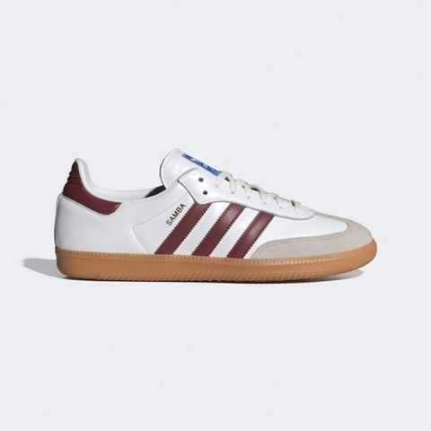 adidas Originals Adidas Samba OG IF3813 男女 休閒鞋 經典 復古 德訓鞋 皮革 膠底 流行 穿搭 白 酒紅