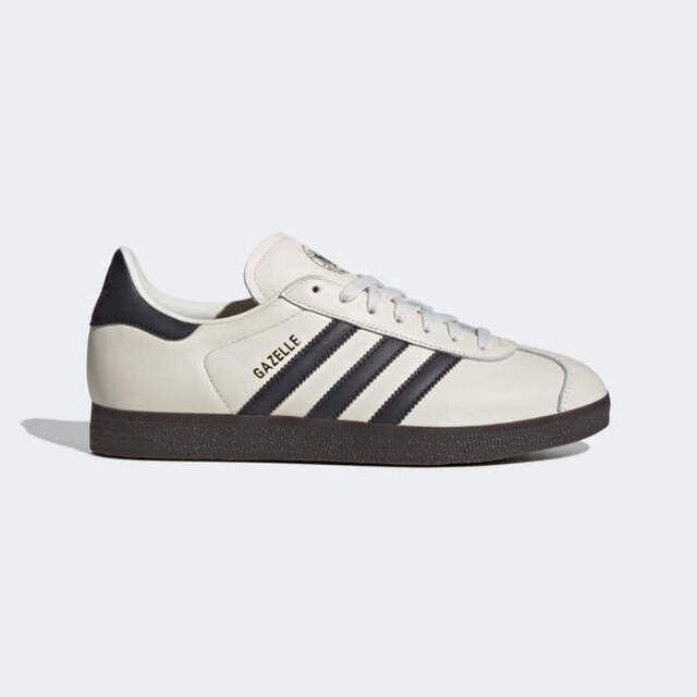 adidas Originals Adidas Gazelle ID3719 男女 休閒鞋 運動 經典 復古 德國隊 皮革 穿搭 愛迪達 米白 黑