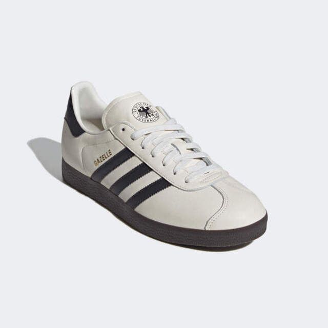 adidas Originals Adidas Gazelle ID3719 男女 休閒鞋 運動 經典 復古 德國隊 皮革 穿搭 愛迪達 米白 黑