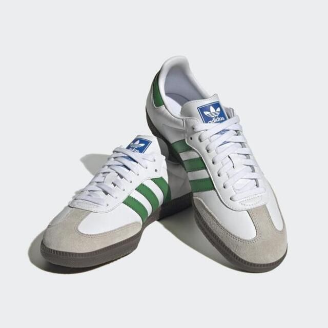 adidas Originals Adidas Samba OG IG1024 男女 休閒鞋 運動 經典 復古 德訓鞋 皮革 膠底 流行 穿搭 白綠