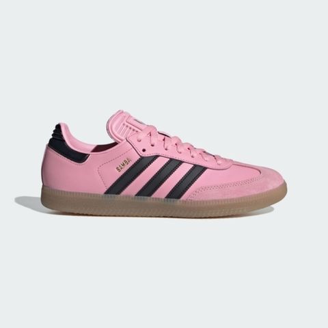 adidas Originals Adidas Samba Messi Miami IH8158 男女 休閒鞋 經典 復古 聯名款 芭比粉 黑