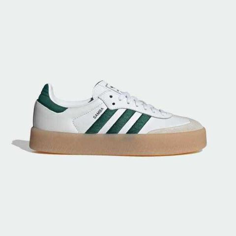 adidas Originals Adidas Sambae W ID0440 女 休閒鞋 運動 經典 復古 厚底 膠底 皮革 日常 百搭 白綠