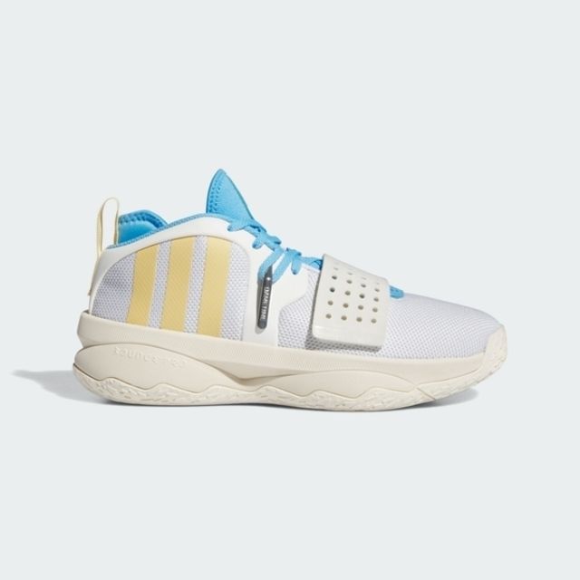 ADIDAS 愛迪達  Dame 8 Extply IF1514 男 籃球鞋 運動 訓練 球鞋 里拉德 緩震 奶油白 淺藍