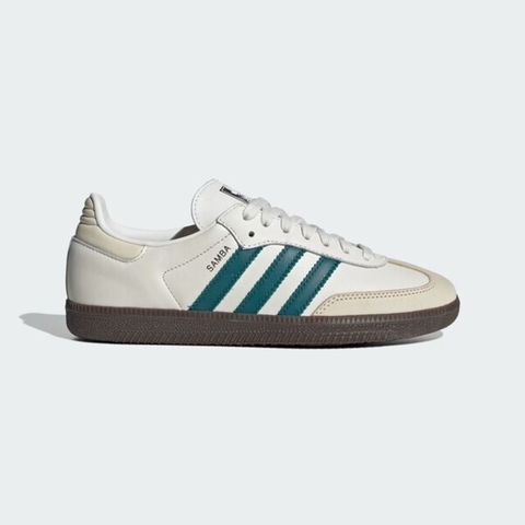 adidas Originals Adidas Samba OG W IG1963 女 休閒鞋 經典 三葉草 復古 德訓鞋 膠底 米白 綠