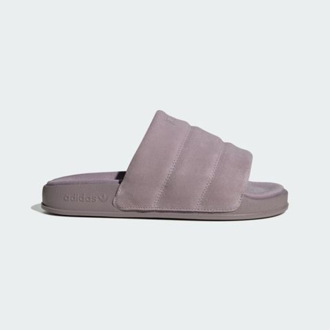 adidas Originals Adidas Adilette Essential W IF3572 女 涼拖鞋 經典 三葉草 休閒 麂皮 舒適 紫