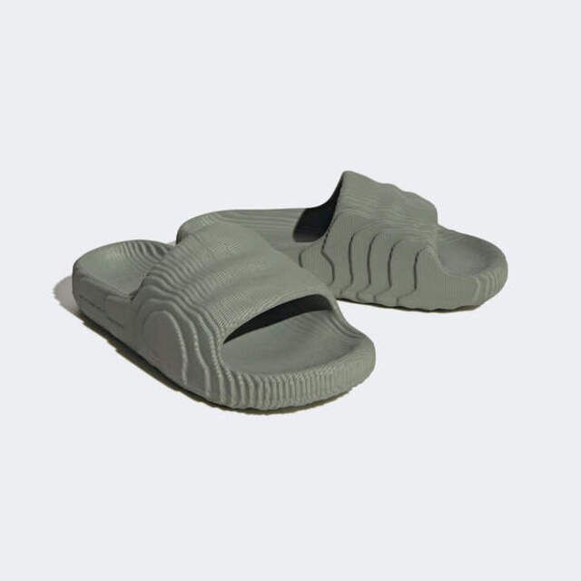 adidas Originals Adidas Adilette 22 W IG8264 女 涼拖鞋 運動 休閒 日常 居家 逛街 舒適 環保 軍綠