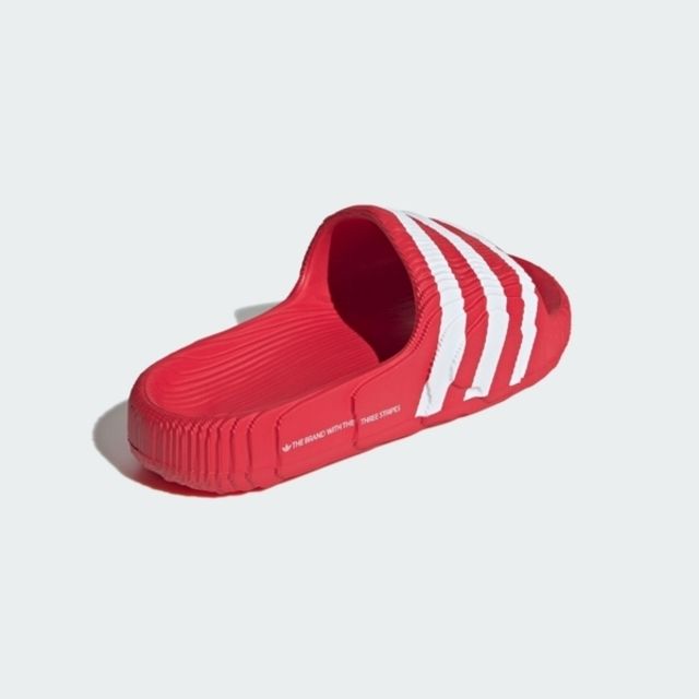 adidas Originals Adidas Adilette 22 IG9259 男女 涼拖鞋 運動 休閒 日常 居家 逛街 舒適 環保 紅白