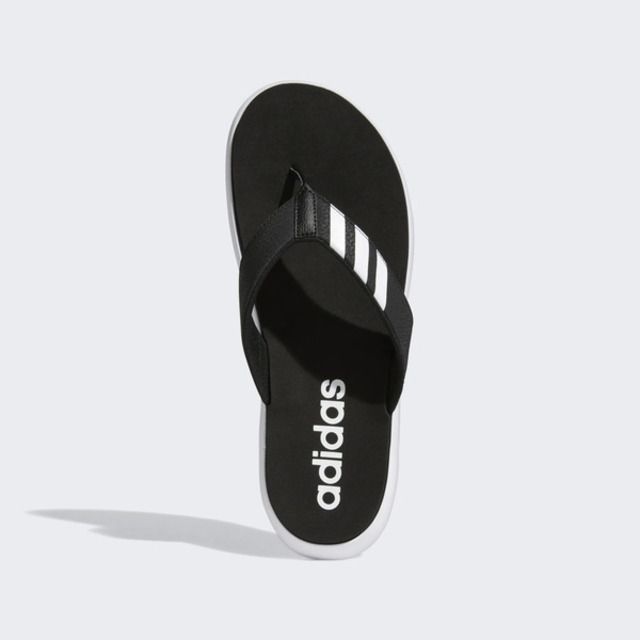 ADIDAS 愛迪達  Comfort Flip Flop EG2069 男女 人字拖鞋 夾腳 休閒 夏日 海灘 泳池 黑白