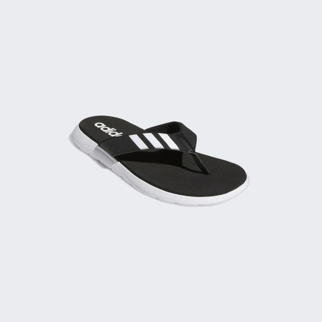 ADIDAS 愛迪達  Comfort Flip Flop EG2069 男女 人字拖鞋 夾腳 休閒 夏日 海灘 泳池 黑白