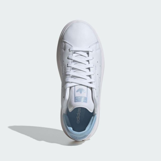 adidas Originals Adidas Stan Smith PF W [IF7011] 女 休閒鞋 運動 經典 復古 厚底 三葉草 白 淺藍