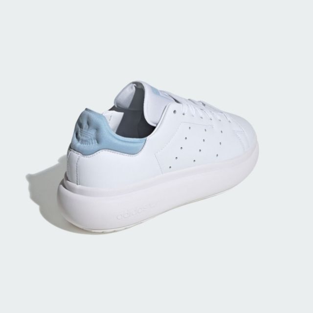 adidas Originals Adidas Stan Smith PF W [IF7011] 女 休閒鞋 運動 經典 復古 厚底 三葉草 白 淺藍