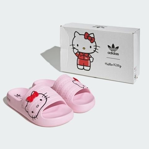 adidas Originals Adidas Adilette Ayoon W [IH2680] 女 涼拖鞋 經典 休閒 HELLO KITTY 粉紅