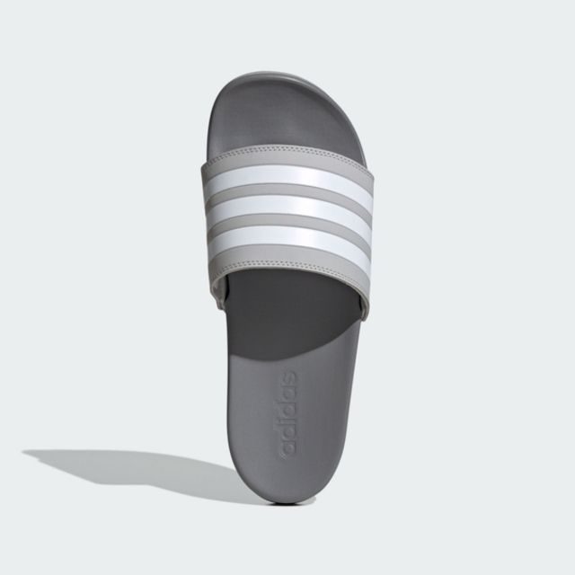 ADIDAS 愛迪達  Adilette Comfort [IG1119] 男女 涼拖鞋 運動 休閒 軟底 舒適 止滑 輕量 灰白