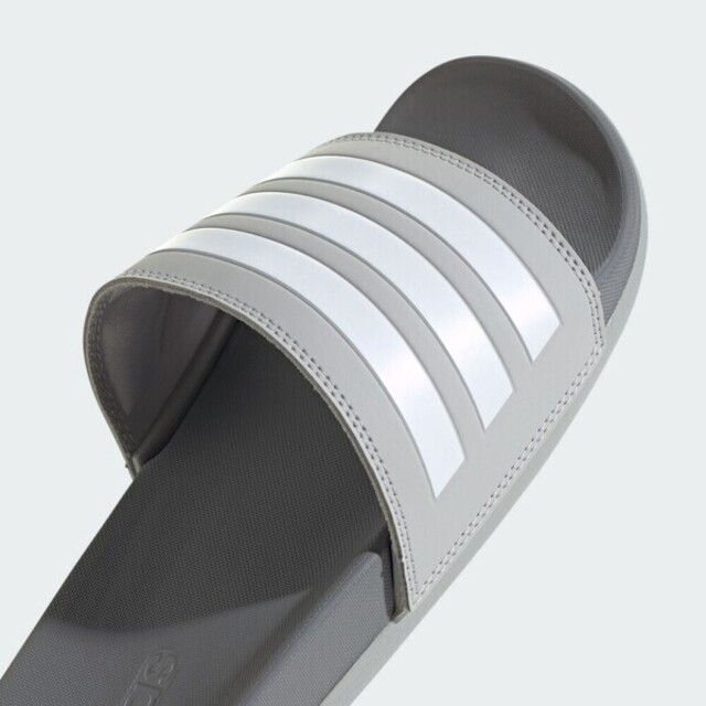 ADIDAS 愛迪達  Adilette Comfort [IG1119] 男女 涼拖鞋 運動 休閒 軟底 舒適 止滑 輕量 灰白