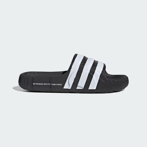 adidas Originals Adidas Adilette 22 [IF3670] 男女 涼拖鞋 運動 休閒 日常 居家 逛街 舒適 環保 黑白