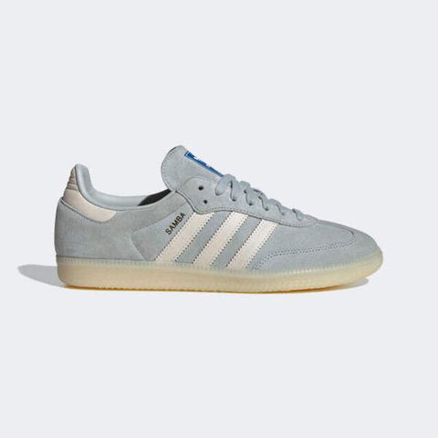 adidas Originals Adidas Samba OG [IG6177] 男女 休閒鞋 經典 復古 麂皮 德訓鞋 愛迪達 薄荷藍灰