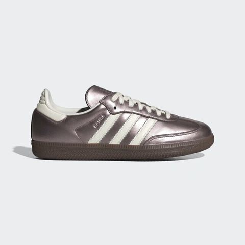 adidas Originals Adidas Samba OG W JI4219 女 休閒鞋 運動 復古 Y2K 焦糖底 德訓鞋 金屬紫 米白