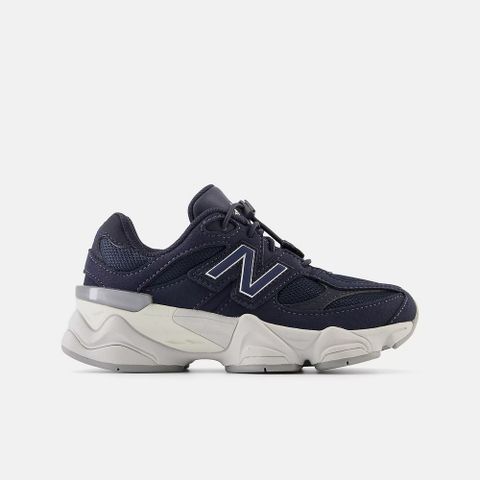 【New Balance】 9060 系列 中大童 休閒鞋 藍_PV9060NV-W