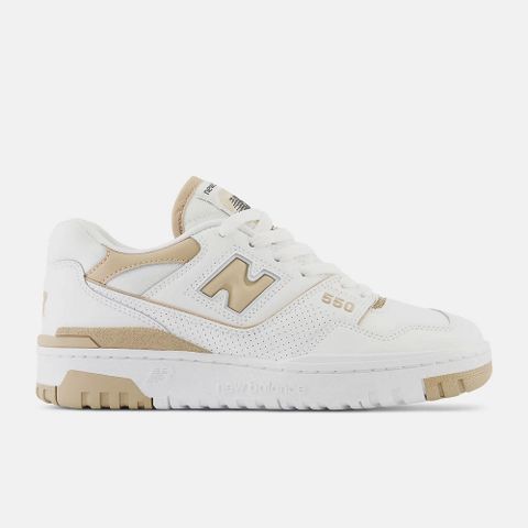 【New Balance】550 系列 女 休閒鞋 白褐-BBW550BT-B