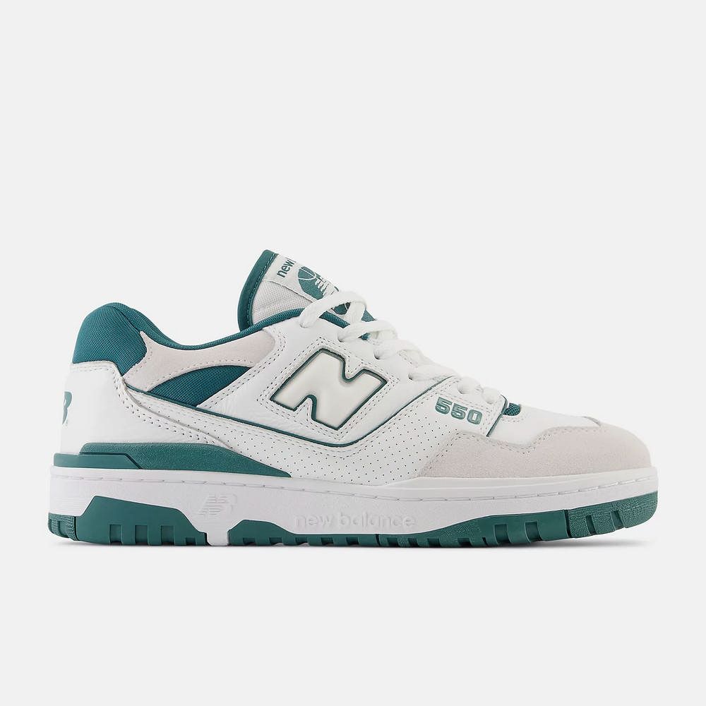 NEW BALANCE 550 系列 男女 休閒鞋 白綠_BB550STA-D