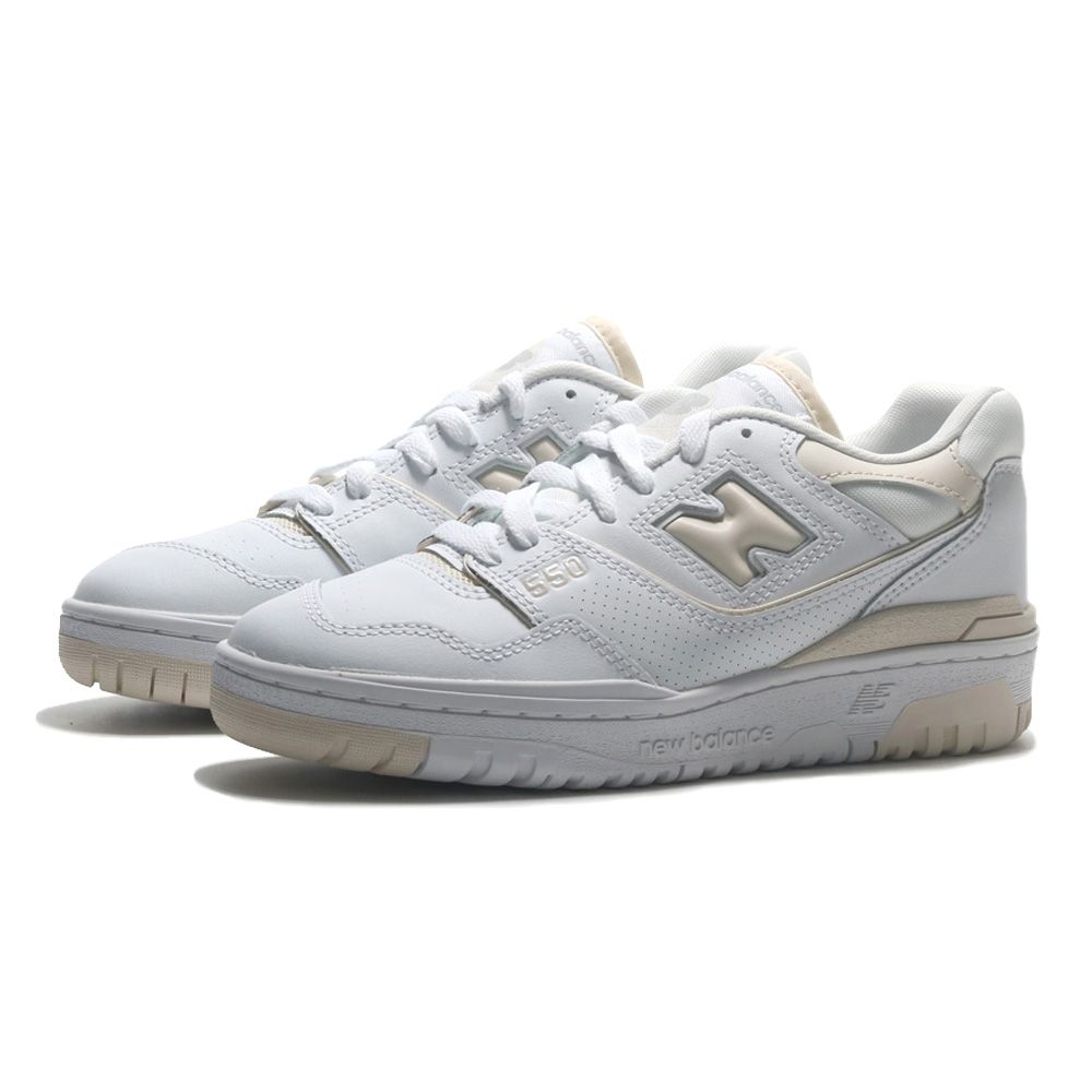 NEW BALANCE  休閒鞋 NB 550 白 奶茶色 皮革 復古鞋 女 BBW550BK