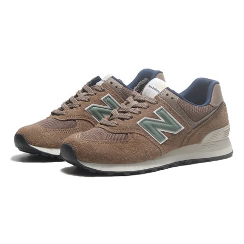 NEW BALANCE 休閒鞋 NB 574 深棕色 長麂皮 復古 女 U574SBB