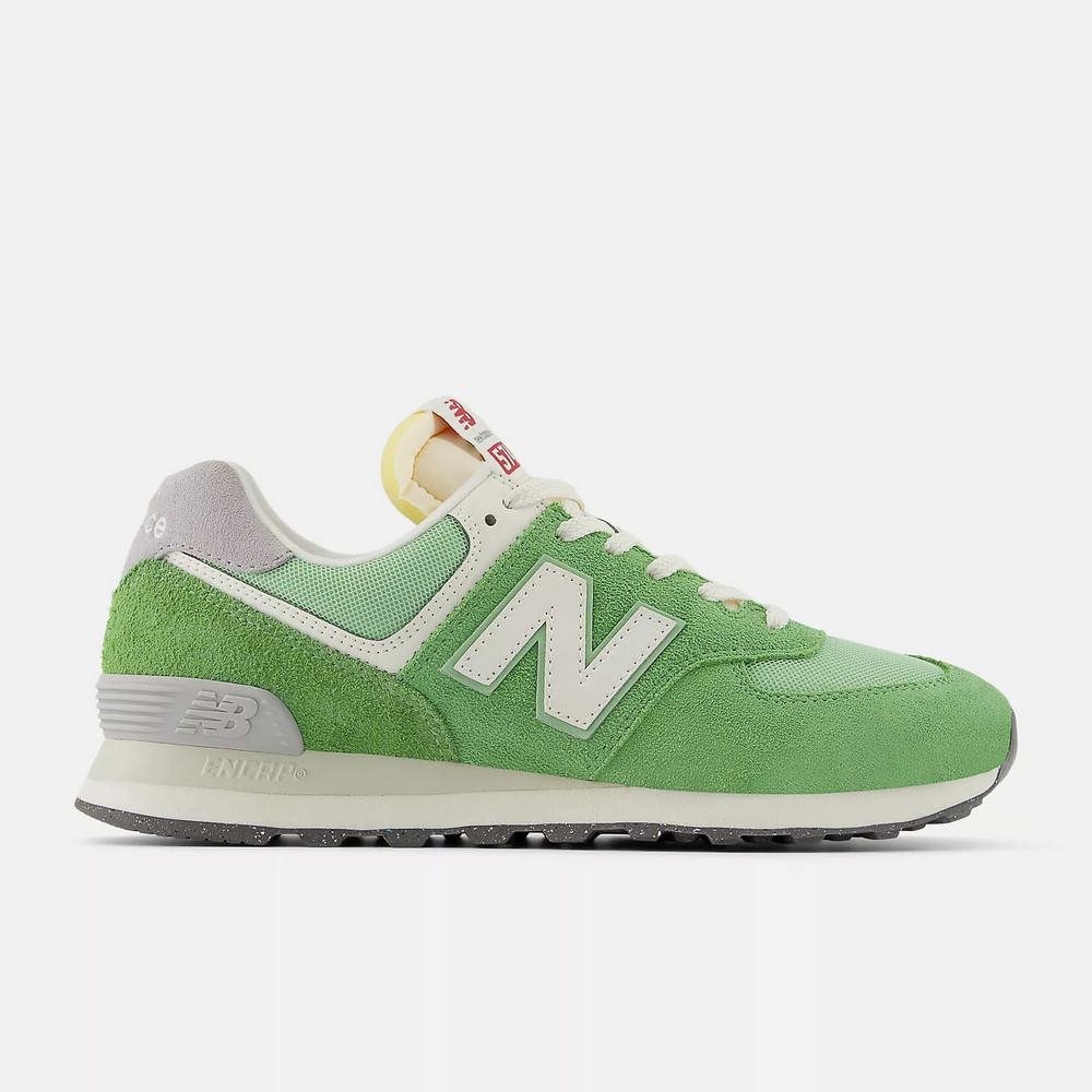 NEW BALANCE 574 系列 男女 休閒鞋 綠-U574RCC-D