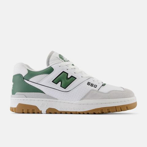 【New Balance】550 系列 男女 休閒鞋 白綠_BB550ESB-D