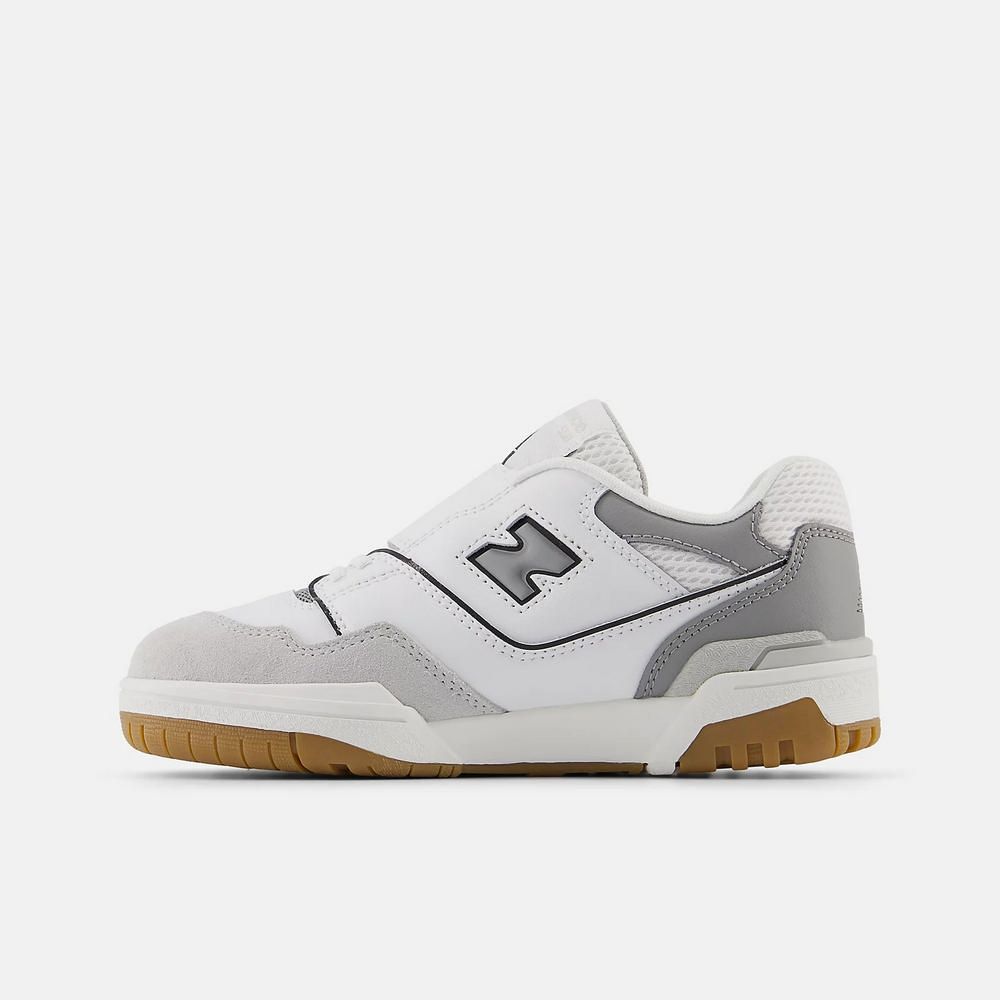 NEW BALANCE 550 系列 中大童 休閒鞋 白灰_PHB550SF-M