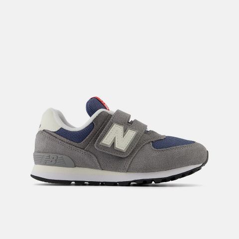 【New Balance】574 系列 中大童 休閒鞋 灰_PV574GWH-W