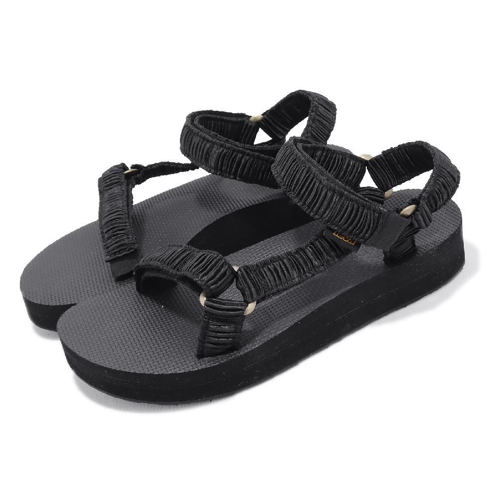 TEVA  涼鞋 W Midform Universal Satinya 女鞋 黑 紗線織帶 快乾 中厚底 1129599BLK