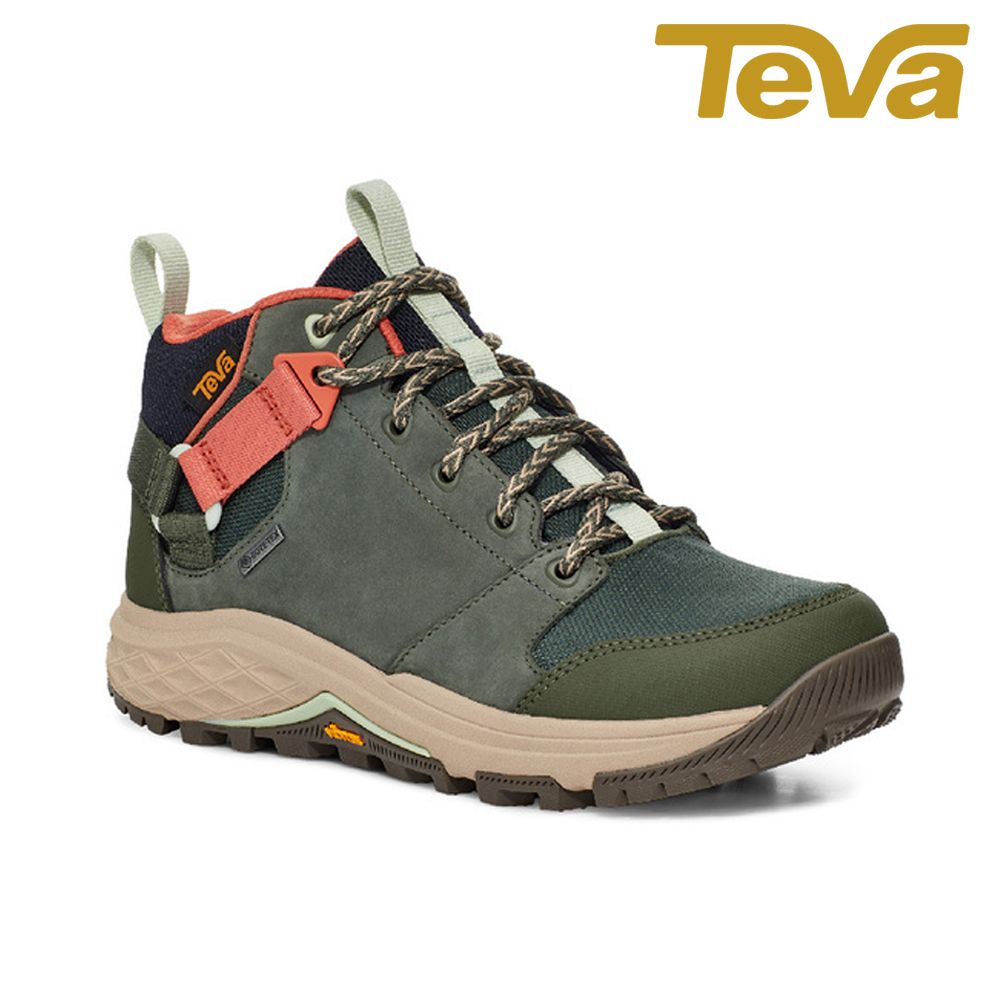  【TEVA 】Grandview GTX 女 高筒防水黃金大底登山鞋/防水 百里香綠(TV1106832THY)