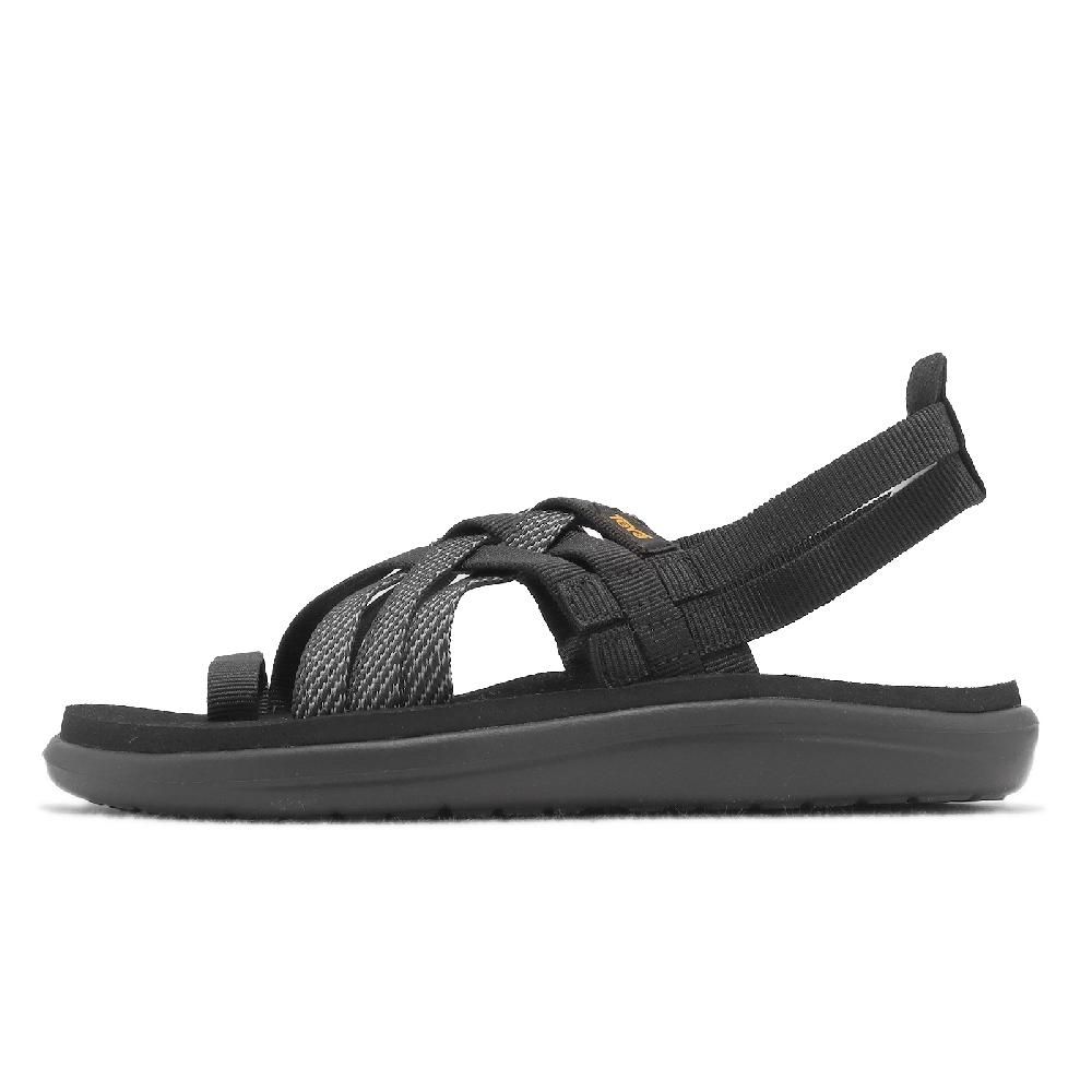 TEVA  涼拖鞋 VOYA Strappy 女鞋 黑 灰 再生織帶 記憶鞋床 戶外 休閒 涼鞋 1099271HBK