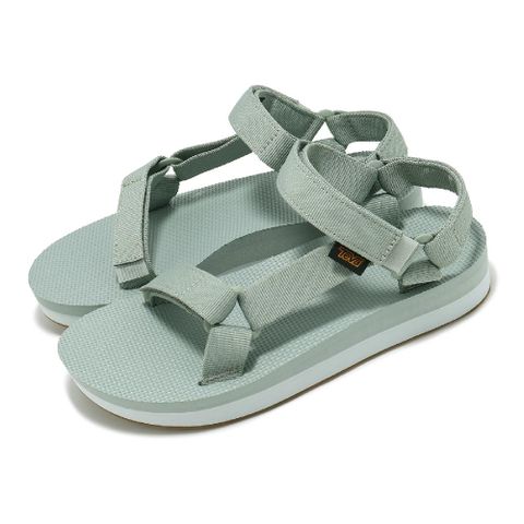 TEVA 涼鞋 W Midform Universal 女鞋 熟鐵綠 速乾 厚底 再生織帶涼鞋 1090969WGH