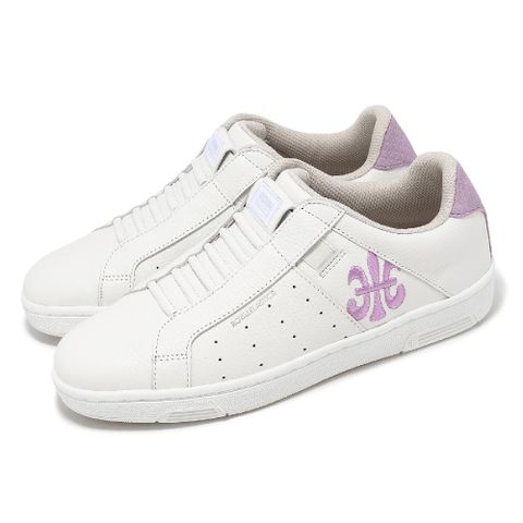 Royal Elastics 洛雅 休閒鞋 Icon 女鞋 白 紫 真皮 獨家彈力帶 經典 運動鞋 91942006