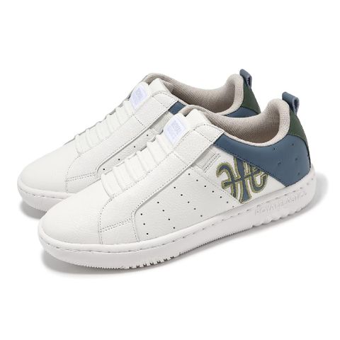 Royal Elastics 洛雅 休閒鞋 Icon 2.0 男鞋 白 藍 真皮 獨家彈力帶 回彈 經典 06542084