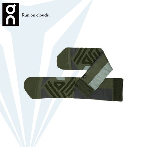 【瑞士on】High Sock雲端 競速高筒跑襪(男) - ON32200072 灰綠