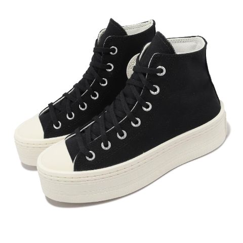 CONVERSE 匡威 帆布鞋 Chuck Taylor All Star Modern Lift 女鞋 黑 厚底 高筒 A06141C