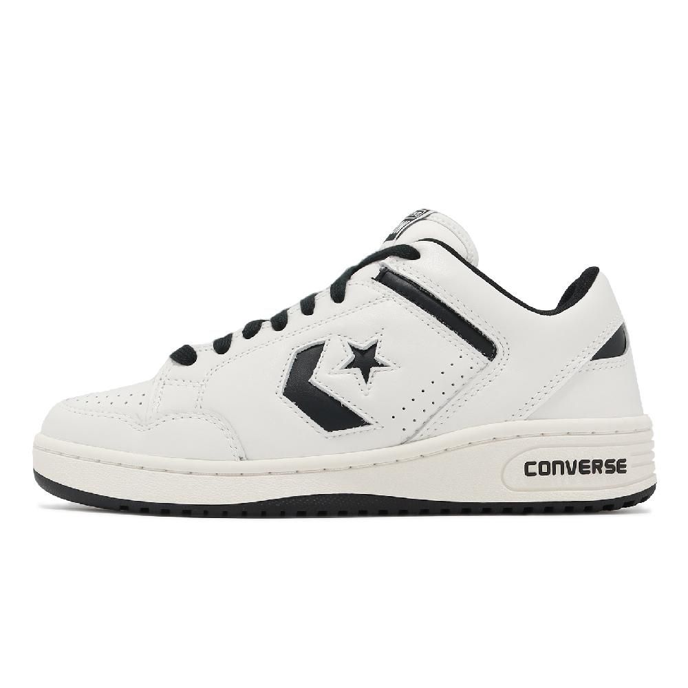 CONVERSE  匡威 休閒鞋 Weapon OX Vintage 男鞋 女鞋 復古米白色 黑 皮革 CX 緩衝 情侶鞋 A07239C