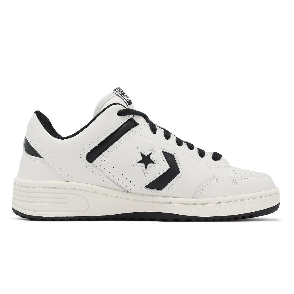 CONVERSE  匡威 休閒鞋 Weapon OX Vintage 男鞋 女鞋 復古米白色 黑 皮革 CX 緩衝 情侶鞋 A07239C