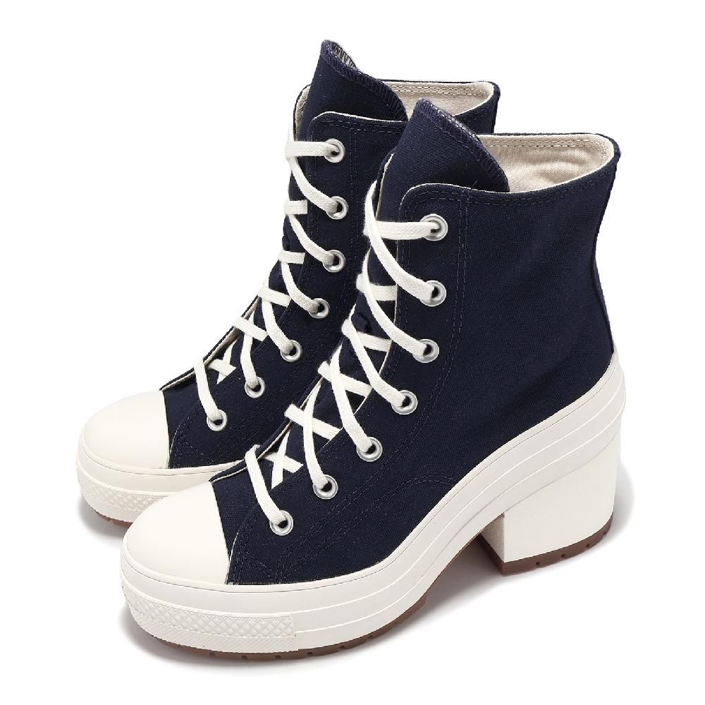 CONVERSE  匡威 休閒鞋 Chuck 70 De Luxe Heel 女鞋 藍 白 1970 厚底增高 跟鞋 A07565C