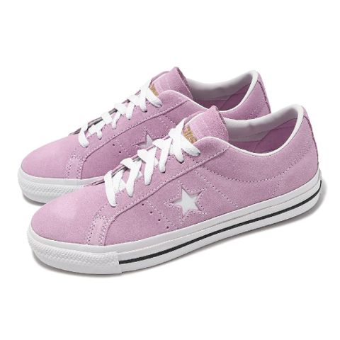 CONVERSE 匡威 休閒鞋 One Star Pro 男鞋 女鞋 丁香紫 白 麂皮 經典 情侶鞋 A07309C